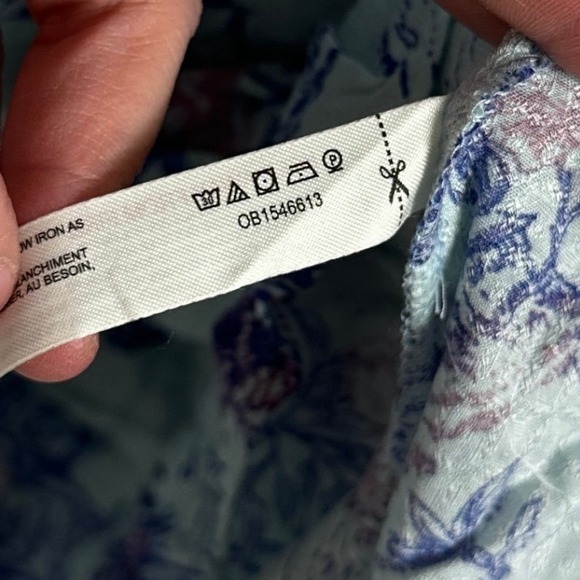 Free People Slip My Mind Trapeze Floral Lace Trim Y2K Shift Dress Womens Large - Picture 9 of 16